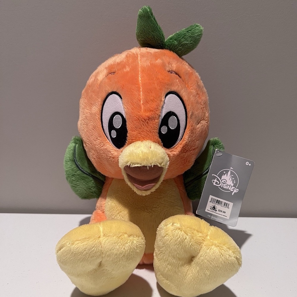 Disney Parks Orange Bird Big Feet Plush 10" Scented NWT Rare Collectible